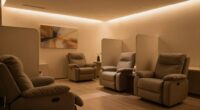 soft lighting enhances privacy