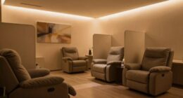 soft lighting enhances privacy