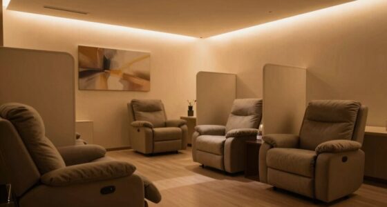 soft lighting enhances privacy