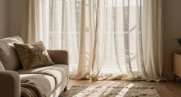 use curtains to soften sound