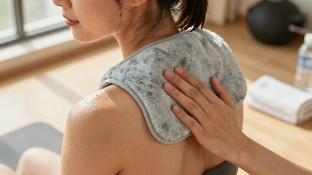 use heat cautiously after exercise