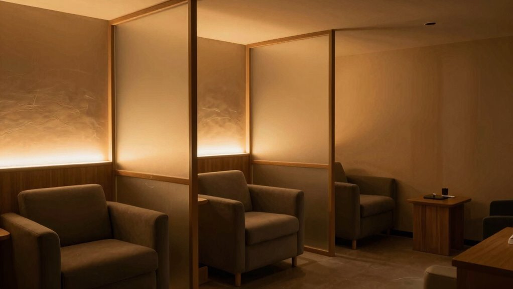 warm dimmed layered lighting